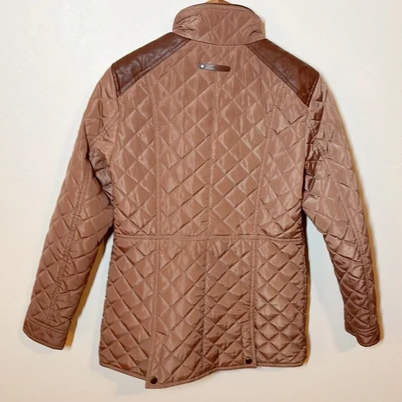 Ralph Lauren Quilted Jacket Faux Leather - Picture 6 of 11